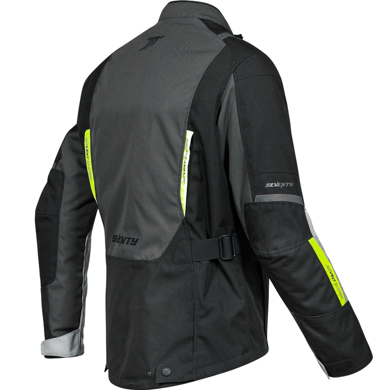 Naiste mootorrattajakk Seventy Degrees SD-JT85 Tonale must-hall-fluorestseeriv kollane