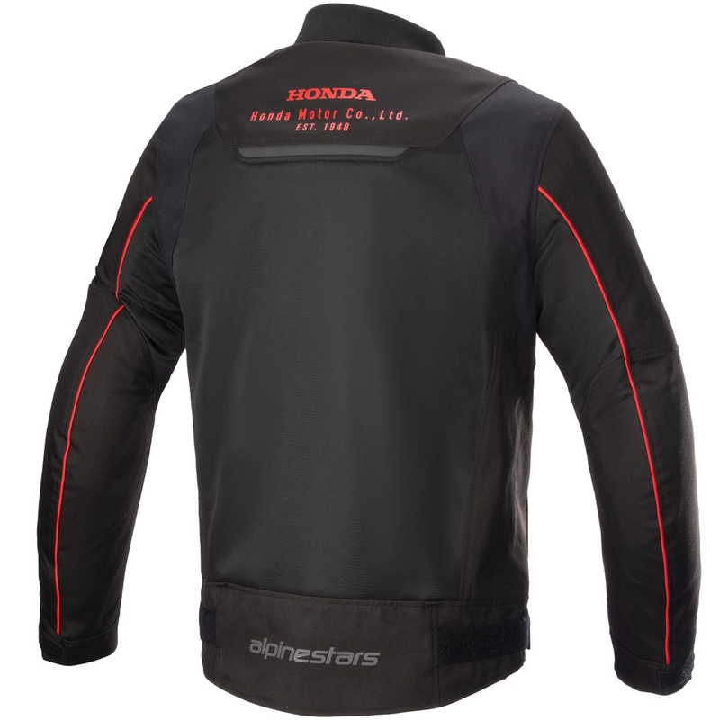 Alpinestars Luc Air 2 Honda must ja punane mootorratta jope