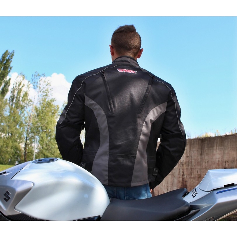 Bunda na moto RSA ST-01 černo-šedá výprodej