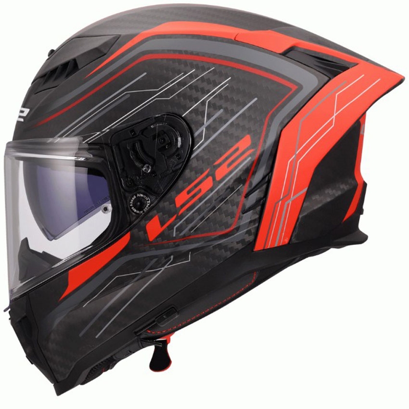 Täismaskiiver mootorrattale LS2 FF807 Dragon Subic punane