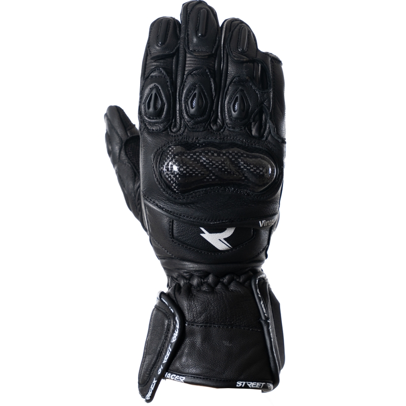 Mootorratta kindad Street Racer Virus 2 mustad
