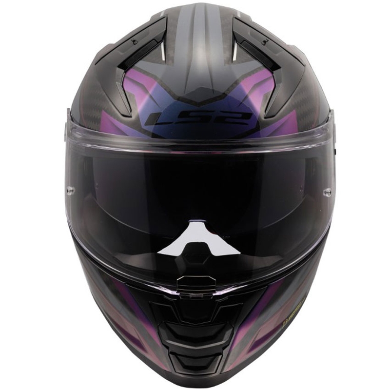Täismaskiiver mootorrattale LS2 FF811 Vector II C Savage Chameleon must-lilla