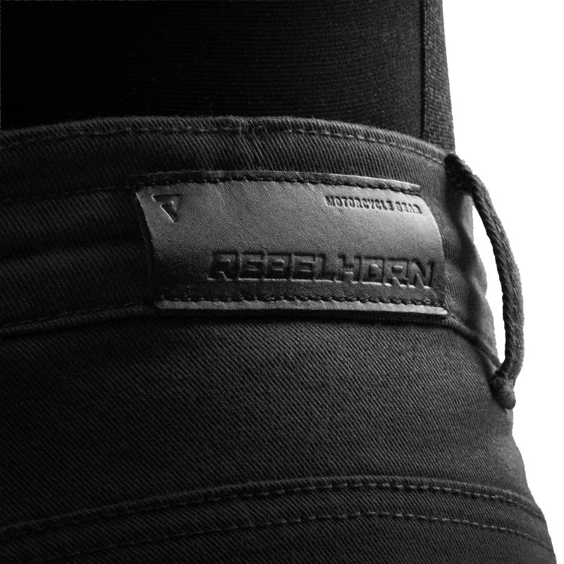 Naiste mootorratta teksad Rebelhorn Faster mustad