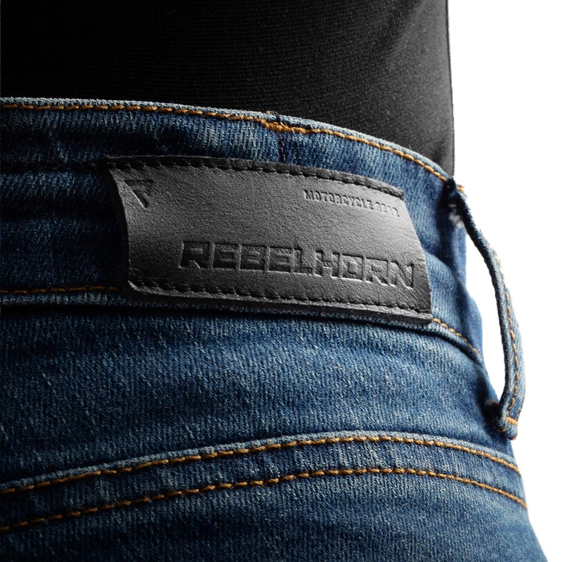 Naiste mootorratta teksad Rebelhorn Classic Monolayer pestud sinised