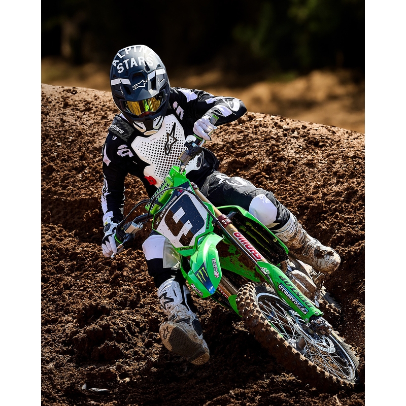 Alpinestars TECH-AIR®MX PLASMA süsteemiga turvapadjavest valge-must-punane