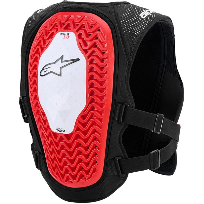 Alpinestars TECH-AIR®MX PLASMA süsteemiga turvapadjavest valge-must-punane