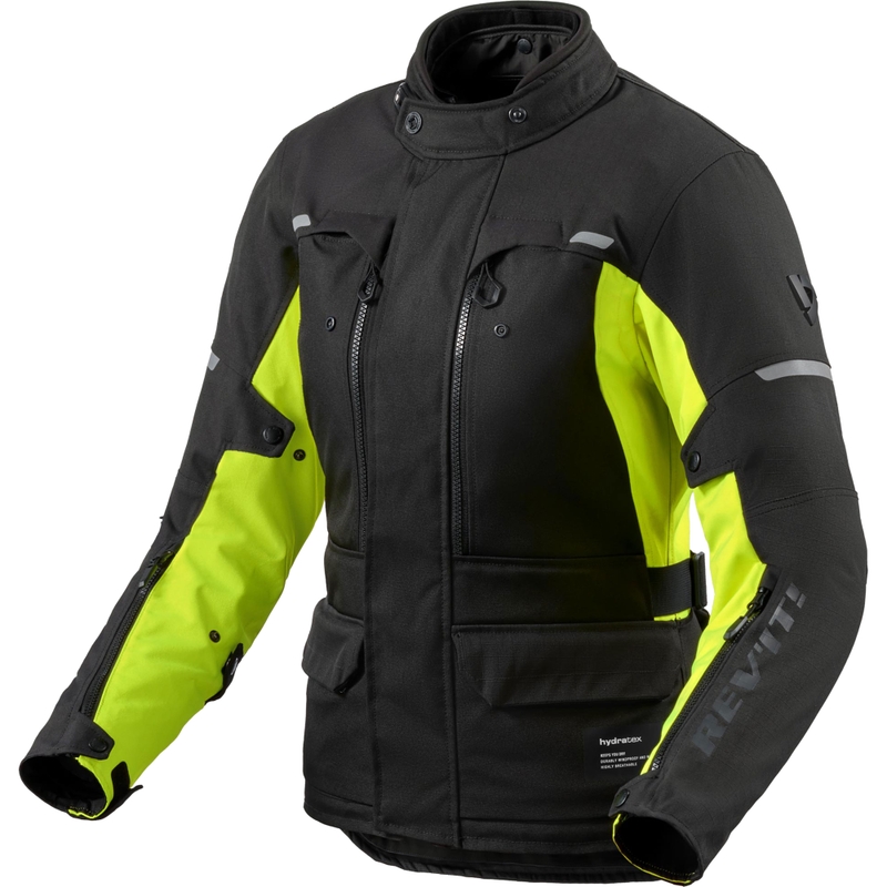 Revit Outback 5 H2O Naiste Mootorratta Jope Must-Neonkollane
