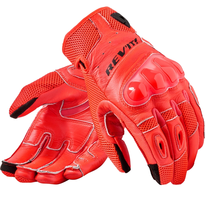 Revit Ritmo fluo mootorratta kindad puna-mustad