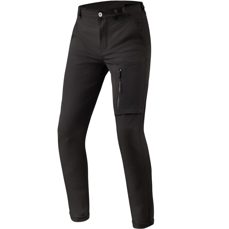 Revit Chino Terry Kitsad Mootorratta Püksid Mustad