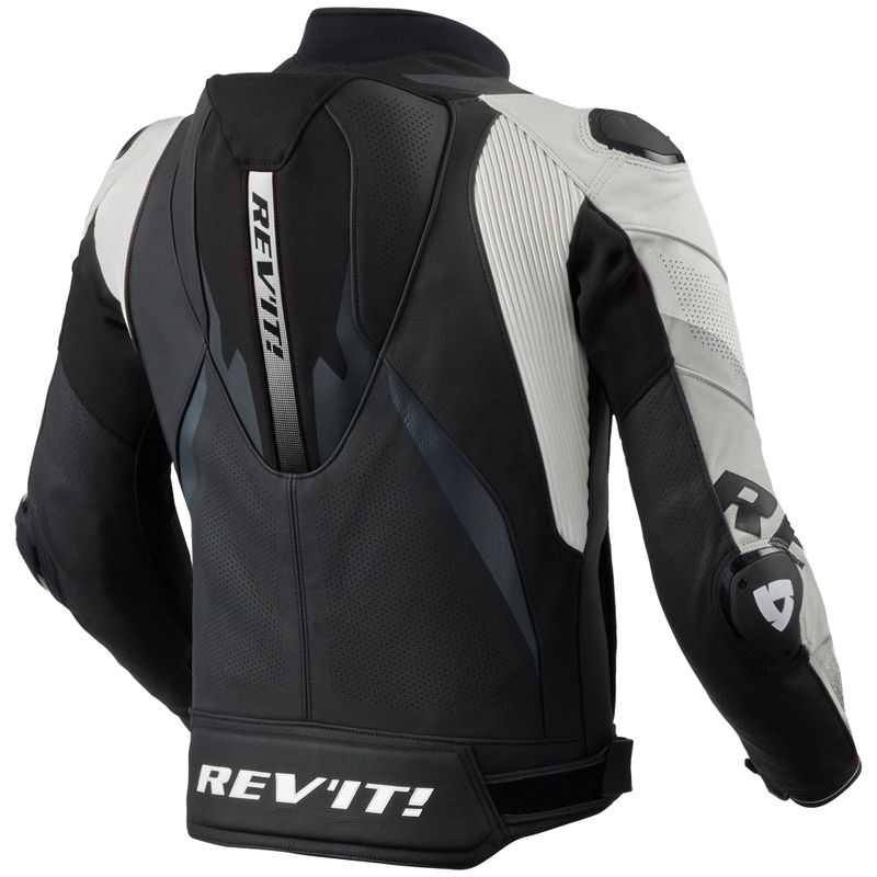 Revit Hyperspeed 3 PRO nahkjakk must-valge