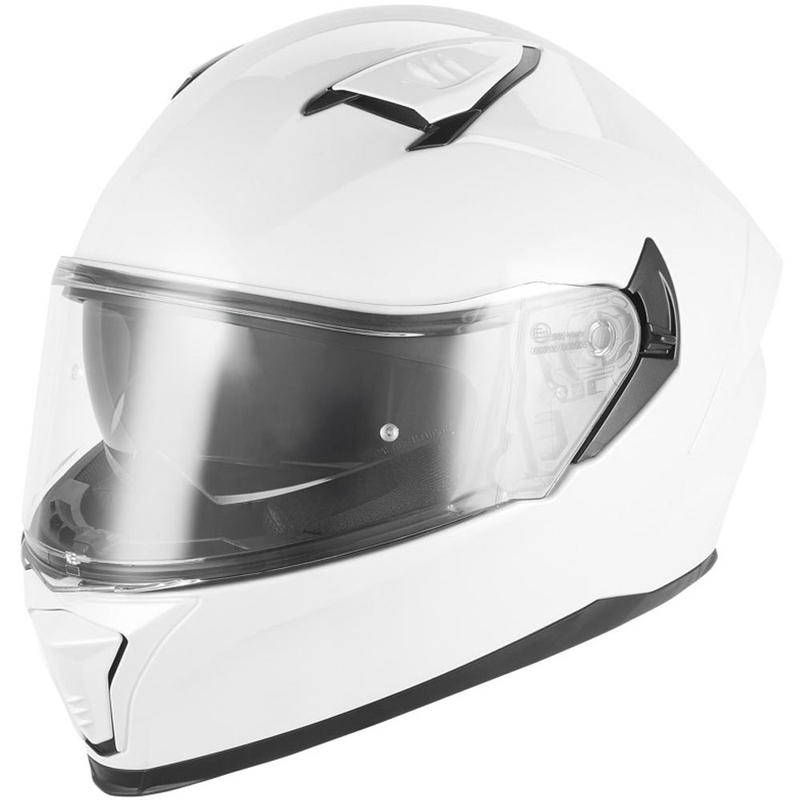 Täismaskiiver mootorrattale NOX N402 valge