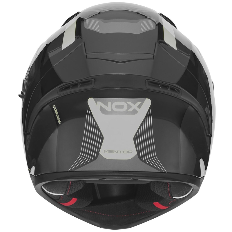Täismaskiiver mootorrattale NOX N402 Mentor must-hõbedane