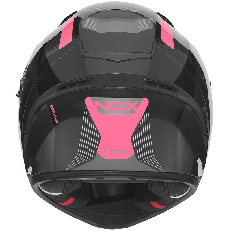 Täismaskiiver mootorrattale NOX N402 Mentor must-roosa