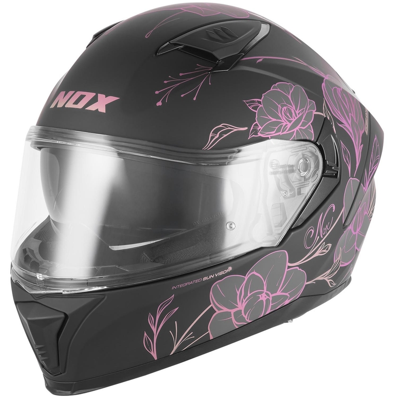 Täismaskiiver NOX N402 Spring matt must-roosa
