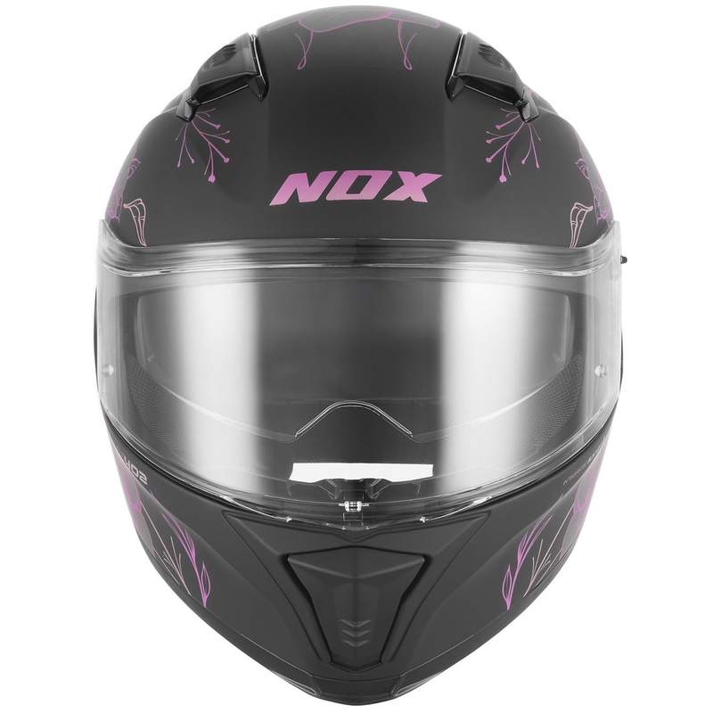 Täismaskiiver NOX N402 Spring matt must-roosa
