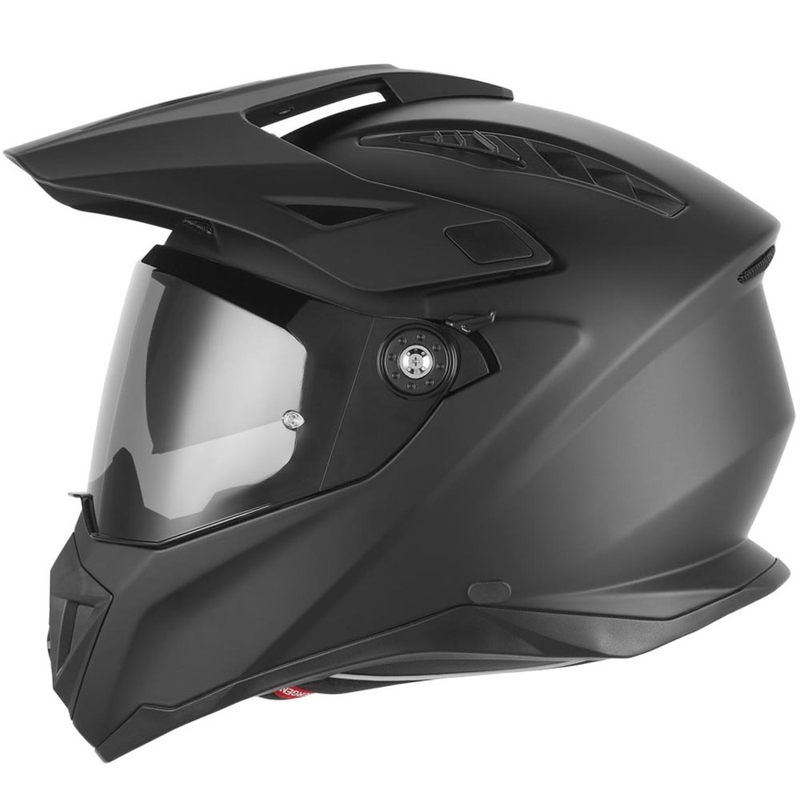 Enduro mootorratta kiiver NOX N350 matt must