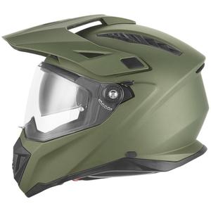 Enduro mootorratta kiiver NOX N350 khaki roheline