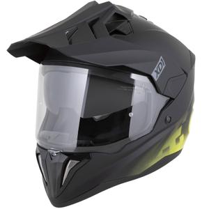 Enduro mootorratta kiiver ZED XD1 matt must-fluorestseeriv kollane