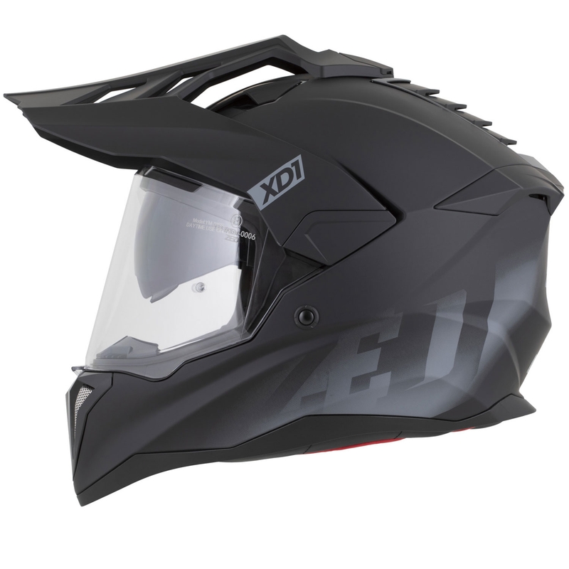 Enduro mootorratta kiiver ZED XD1 matt must-tumehall