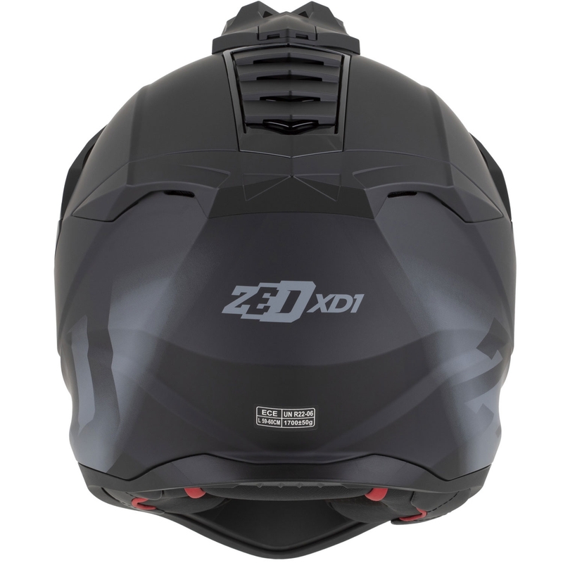 Enduro mootorratta kiiver ZED XD1 matt must-tumehall