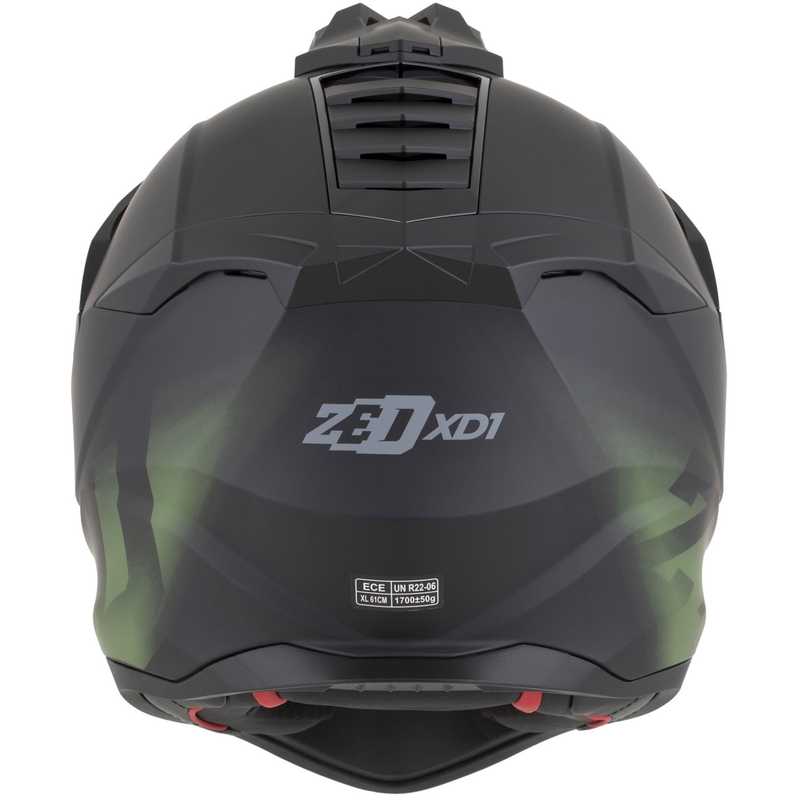 Enduro mootorratta kiiver ZED XD1 matt must-tumeroheline