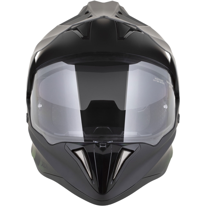 Enduro mootorratta kiiver ZED XD1 matt must-tumeroheline