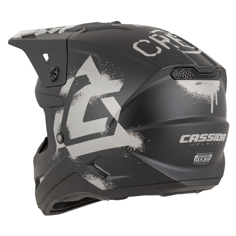 Cassida Cross Cup 2 Crew mootorratta motokrossi kiiver matt must-liiv