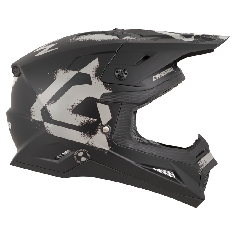 Cassida Cross Cup 2 Crew mootorratta motokrossi kiiver matt must-liiv