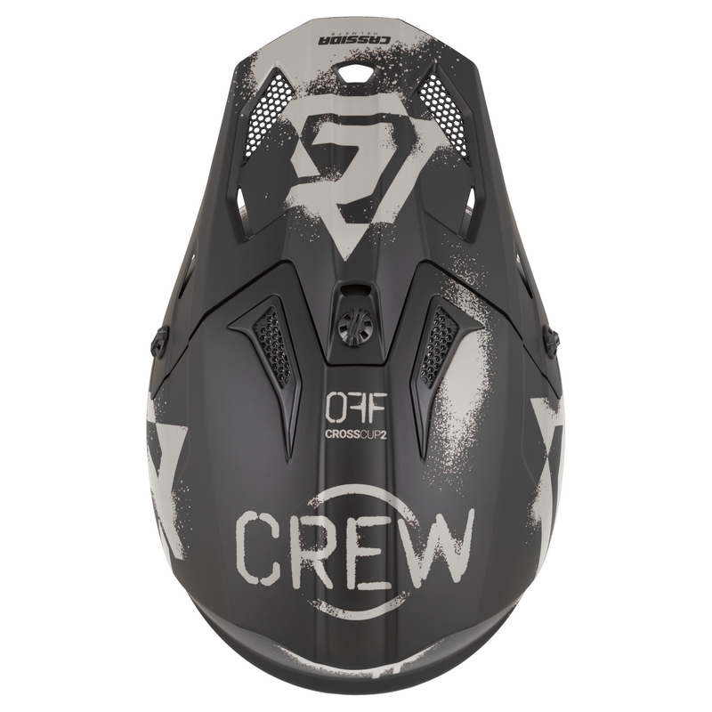 Cassida Cross Cup 2 Crew mootorratta motokrossi kiiver matt must-liiv