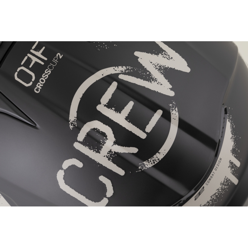 Cassida Cross Cup 2 Crew mootorratta motokrossi kiiver matt must-liiv