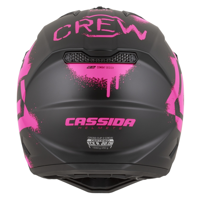 Cassida Cross Cup 2 Crew motokrossikiiver matt must-roosa