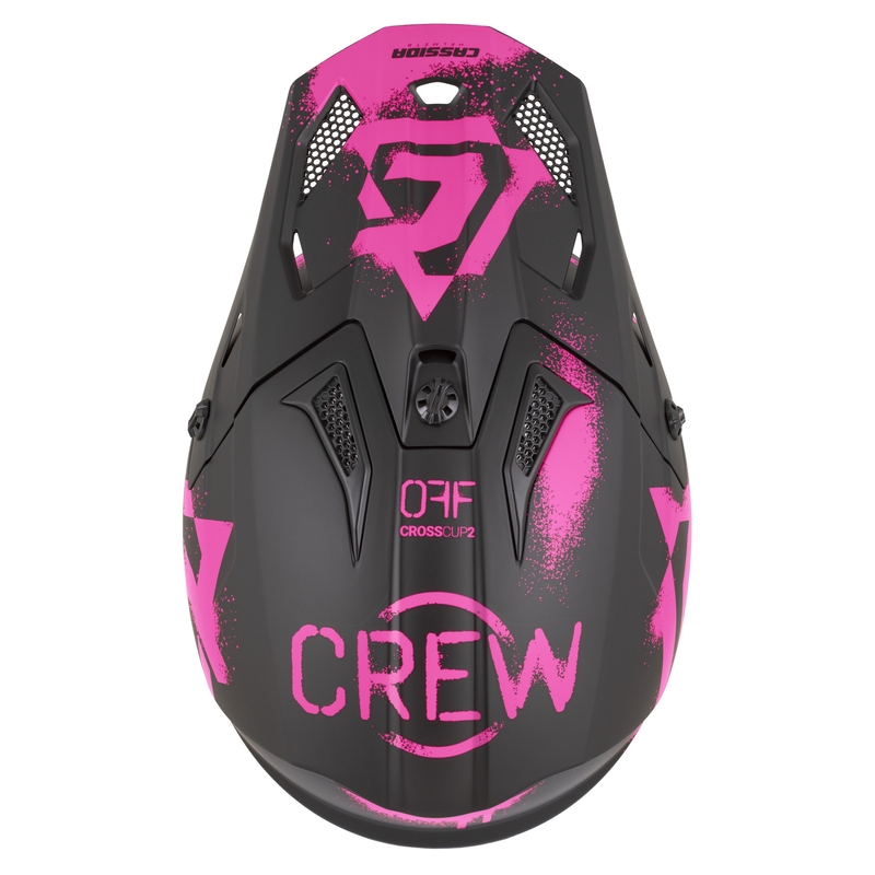 Cassida Cross Cup 2 Crew motokrossikiiver matt must-roosa