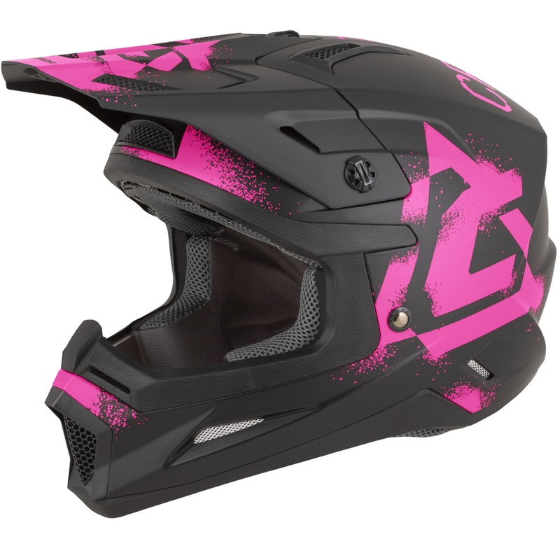 Cassida Cross Cup 2 Crew motokrossikiiver matt must-roosa
