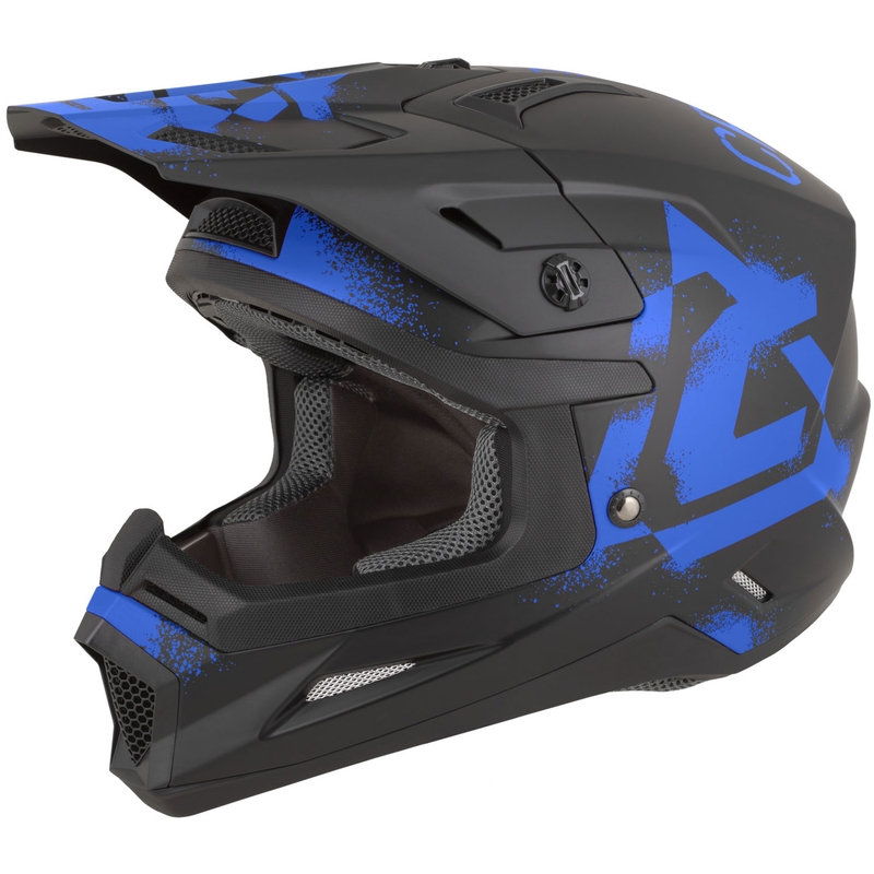 Cassida Cross Cup 2 Crew mootorratta motokrossi kiiver matt must-sinine