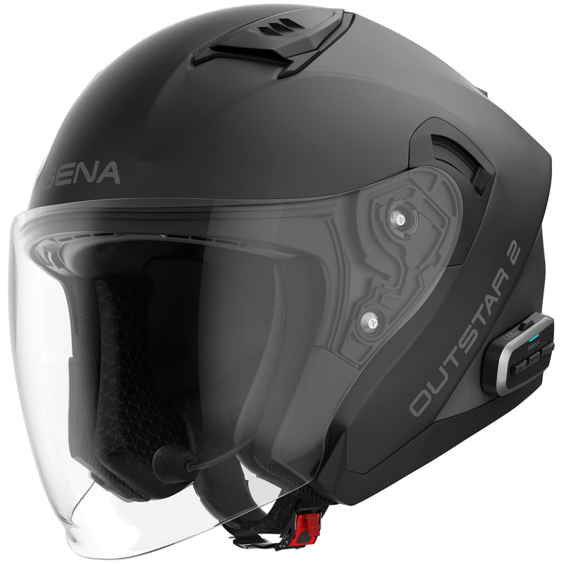SENA Outstar 2 avatud mootorrattakiiver peakomplektiga, matt must