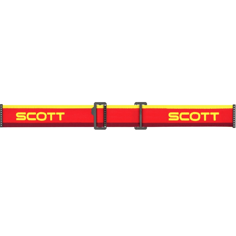 SCOTT Fury CH puna-kollased motokrossiprillid kollase peegliga pleksiklaasiga