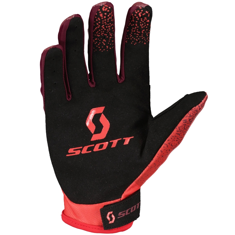 SCOTT 350 DIRT EVO motokrossi kindad puna-mustad