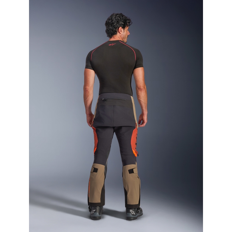 Alpinestars Halo PRO Drystar XF mootorrattapüksid helepruunid-tumeoranžid-mustad