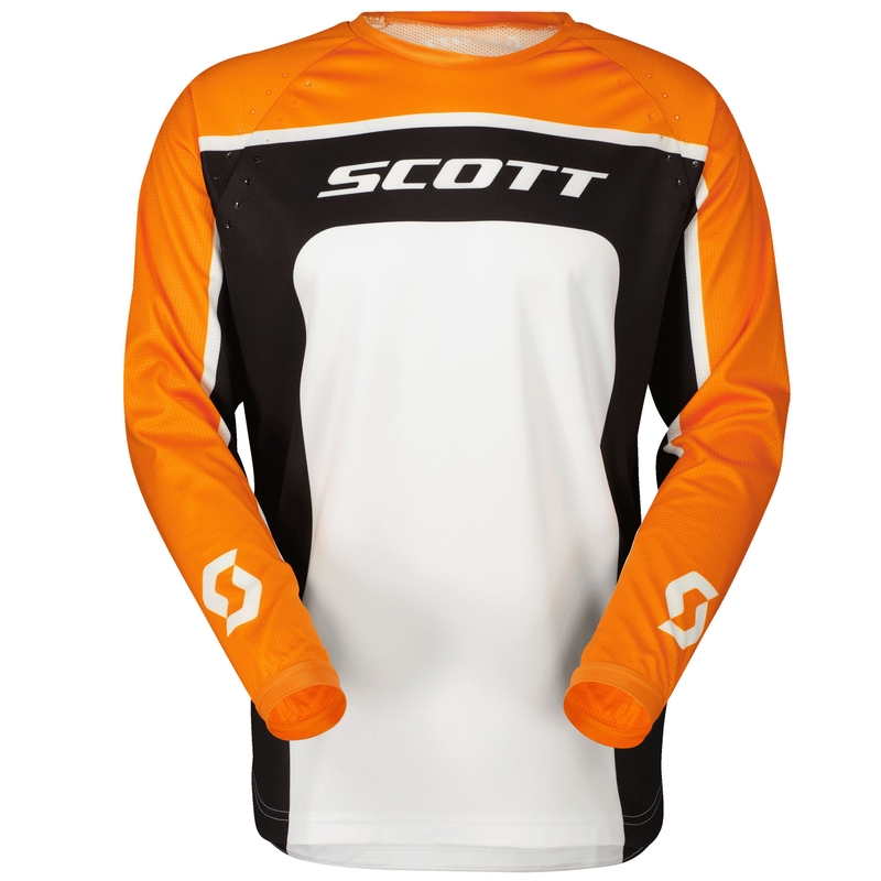 SCOTT 350 TRACK EVO motokrossisärk must-punane