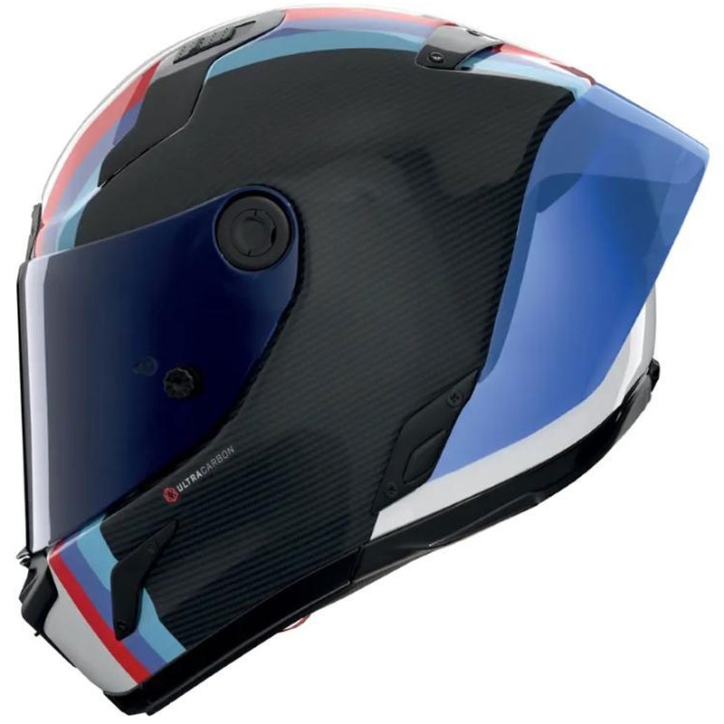 Täismaskiiver mootorrattale Nolan X-804 RS Ultra Carbon Gemini 365 läikiv hall-valge-sinine-punane