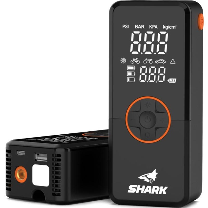 Akukompressor koos varupatareiga SHARK BP-150 must