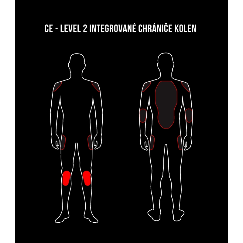 Pánské kalhoty Street Racer Pattern černo-šedé výprodej