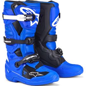 Alpinestars Tech 7 S laste mootorrattasaapad Sinine, valge ja must
