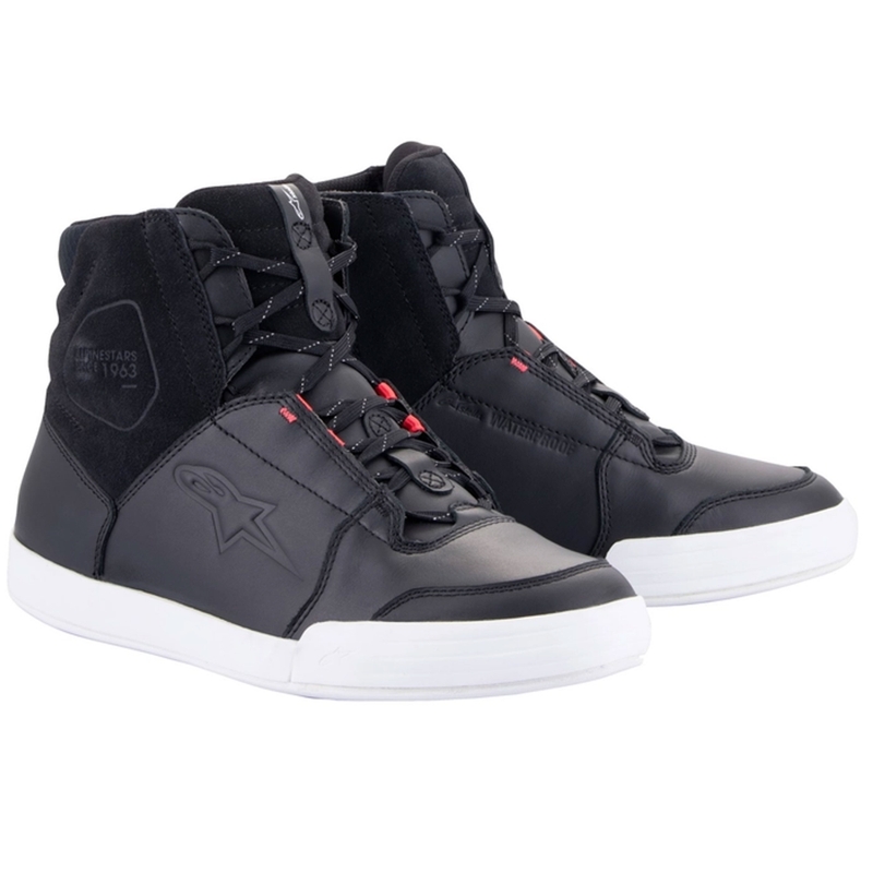 Alpinestars naiste Stella Chrome Drystar mustad, valged ja roosad mootorratta saapad