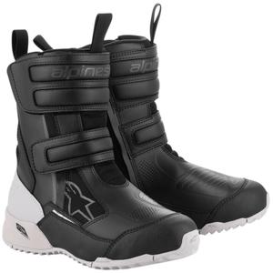Alpinestars Stella RT-7 Drystar must-valge naiste mootorratta saapad