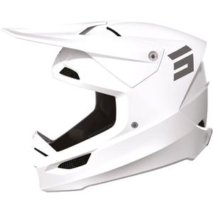 Motokross kiiver Shot Furious Solid White