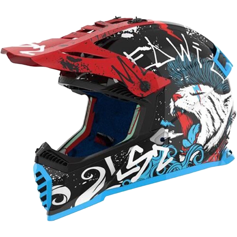 Laste motokrossikiiver LS2 MX437 Fast EVO Mini Starmaw must
