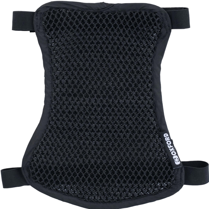 Ventilatsioonipadi kõrvalistuja istme ja Oxford Cool Seat Pillion And Enduro musta kohal