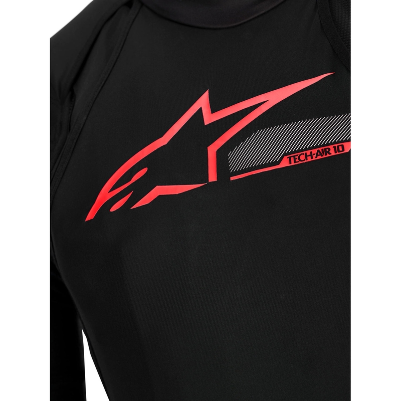 Alpinestars TECH-AIR®10 V2 turvapadjasüsteem must-punane-hall