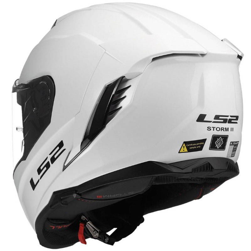 Täismaskiiver mootorrattale LS2 FF818 Storm III Solid läikiv valge